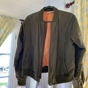 VINCE olive bomber jacket